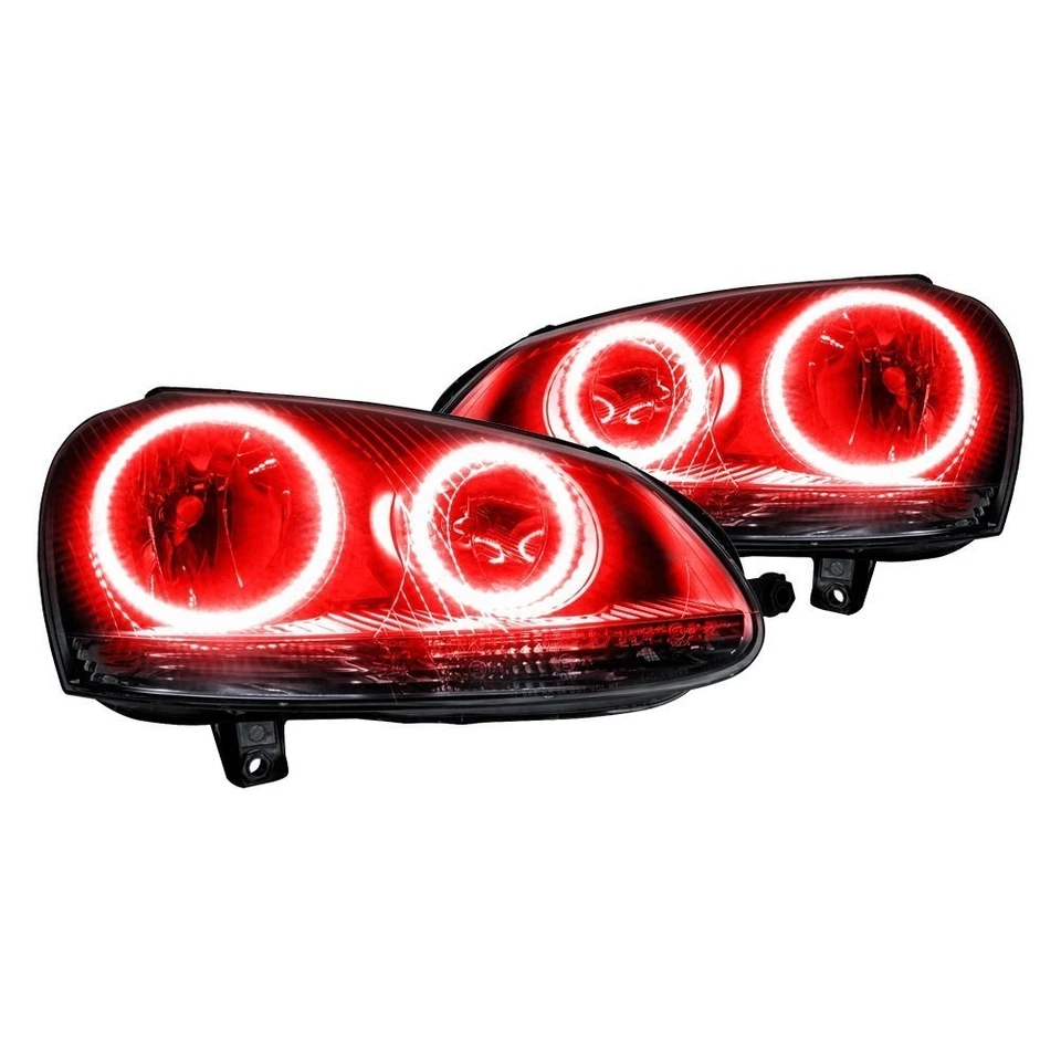 LED Halo Headlights Factory Surface Add On Custom Lights Red 2297-003 Foto 3 de 4