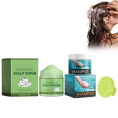 200ml Sea salt shampoo und 100g KopfhautpflegePeeling, Ölkontrolle & flauschi...
