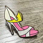 Disney Cinderella Princess Glass Slipper High Heel Shoe Pin Trading Single — photo 1