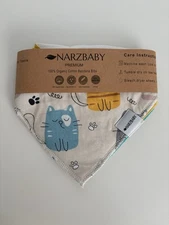 NARZBABY PREMIUM 100% Organic Cotton Bandana Bibs Drool & Teething Bib Set