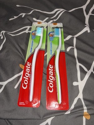 COLGATE2/PACK Gum Clean Slim Tip Bristles Soft Toothbrush 2 Count
