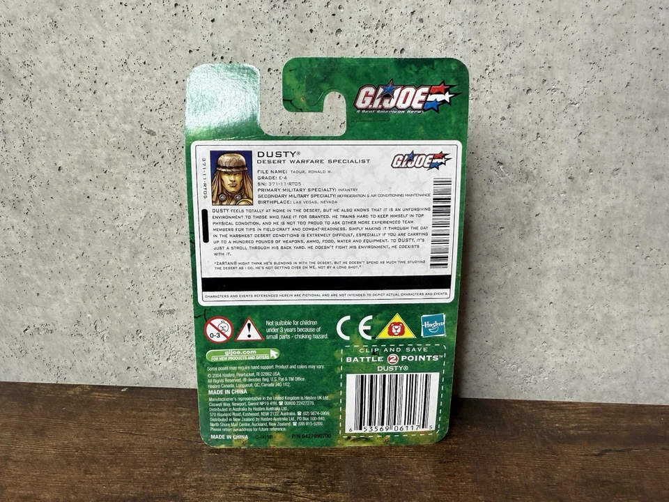 2004 GI JOE ARAH VALOR VS VENOM DUSTY 3.75" Action Figure NIB Hasbro - Image 3 of 3