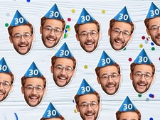 Custom Faces Confetti Personalised 40th Birthday Photo Hen Party Decorations UK