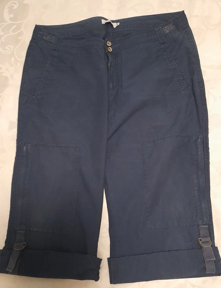 Damen Capri-Hose "Multiblu", 3/4- Bein, Gr. 44, Farbe Blau - Bild 2 von 4