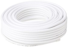Image of Labgear 25m Coaxial Satellite Cable RG6 Black Digital Aerial 25 Meters, White
