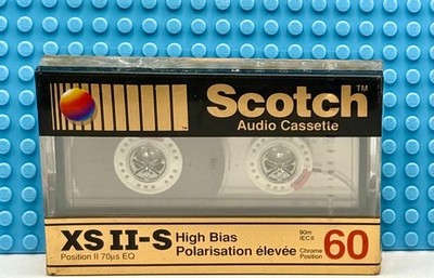 SCOTCH  XS  IIS  60 1990  USA  TYPE II   BLANK CASSETTE TAPE (1) (SEALED)