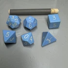 80s Mentzer Vintage Dice Set plus original crayon ~ D&D Dungeons & Dragons ~ TSR