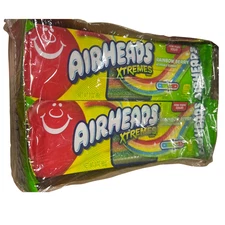 12 Airheads Xtremes Rainbow Berry Sour Candy Strips 3oz Packs Fresh Sealed
