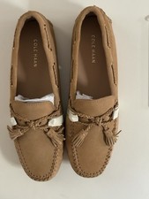 Cole Haan Womens Size 9 Beige Suede Slip-On D...
