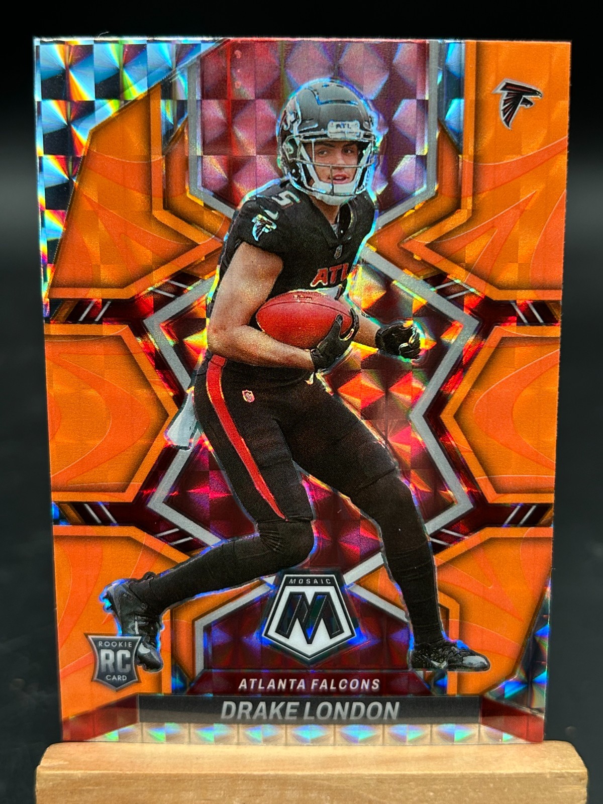Drake London Panini Mosaic #312 Reactive Orange