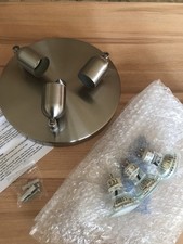 Reflektor sufitowy lampa Rondell srebrna LED z żarówką - NOWA