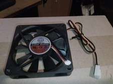 lot of 2 80 x 80 x 15mm 3 pin sleeve bearing CPU cooling fan 12V 0.3A brand new