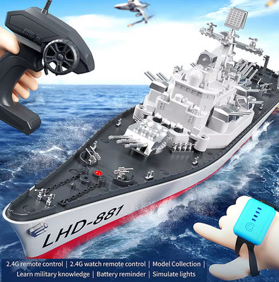 60cm Large RC Battleship BoatToy Watch Model Simulation 1:390