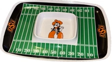 OKLAHOMA STAE COWBOYS MELAMINE CHIP AND DIP 12 by 17 TRAY ! FAST SHIPPING !