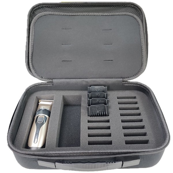 Cortapelos Estuche Caja de Herramientas Barbero Viaje EVA Bolsa de Almacenamiento Recortadora Soporte