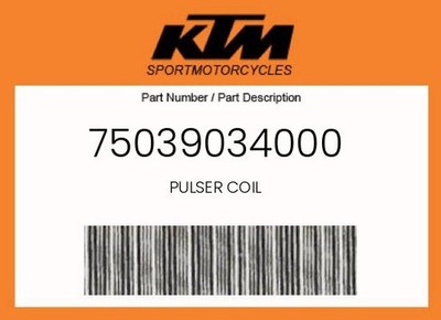 KTM Genuine Pulser Coil - 75039034000