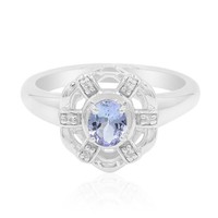 Cavill Ring 925 Silber Tansanit 0,33Ct Ovalschliff WeißE Topase Damen-