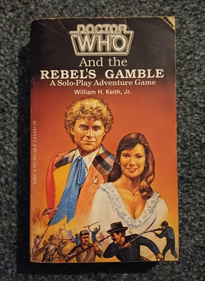 DOCTOR WHO AND THE REBEL'S GAMBLE Solospiel Abenteuerspiel Buch FASA - sehr guter Zustand