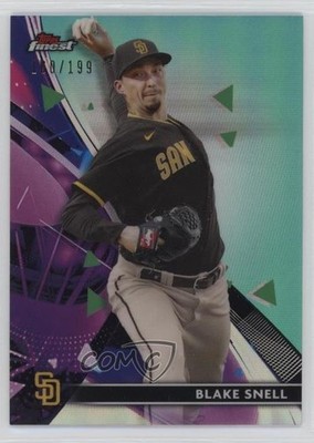 2021 Topps Finest Aqua Refractor 100/199 Blake Snell #13 0q3