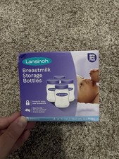 Breastmilk Storage Breast Pump Bottles, 4 Count New. Sealed in Box
