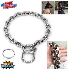 US Premium Choke Chain Stainless Steel Dog Collars for Medium Large Dog 28"