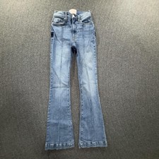 Revice Jeans Womens 26 Light Wash Venus High Rise Flare Star Patch Made USA