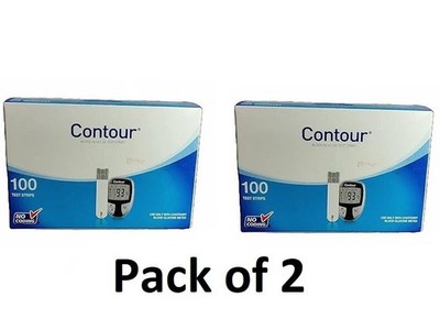 Contour 200 Blood Glucose Test Strips With Box Each Have 50 Exp. 2027, Not Next