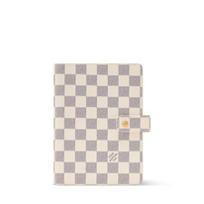 LOUIS VUITTON Agenda Cover MM GI1592 Damier Azur Notebook Cover Authentic Japan
