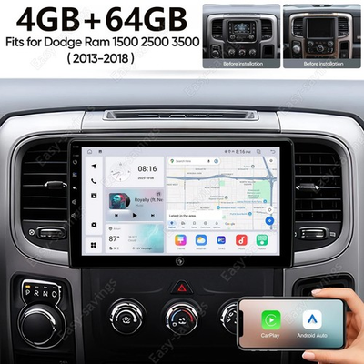 #ad Car Radio Stereo Wifi for Dodge Ram 2013 2019 1500 2500 3500 Carplay Android 15 $113.83