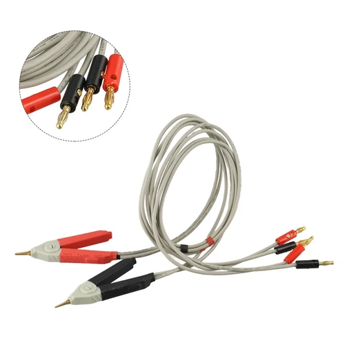 LCR Meter Test Cable Terminal Kelvin Clip Wires with Banana