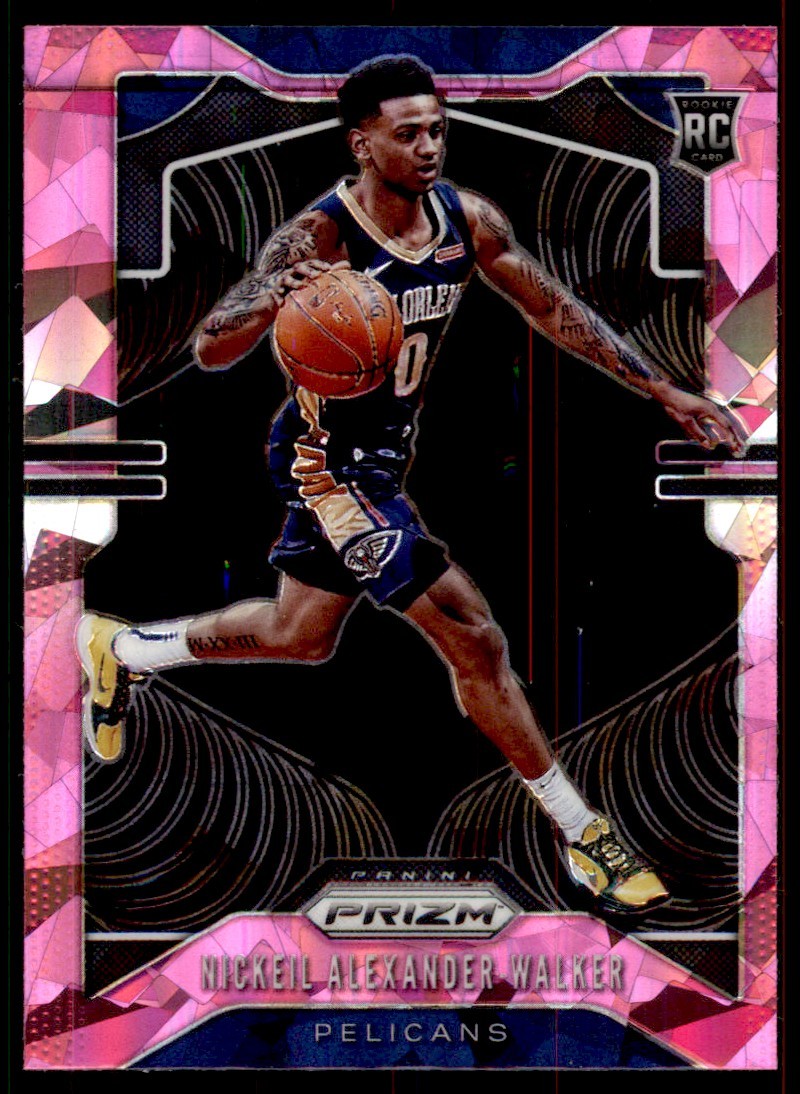Nickeil Alexander-Walker 2019-20 Panini Prizm Pink Cracked Ice RC #263 New