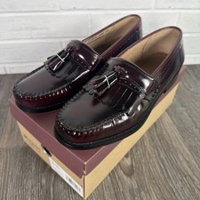 GH Bass Weejuns Jeremy Loafer Men's Size 11 D Burgundy Kiltie Tassel Dress Shoes