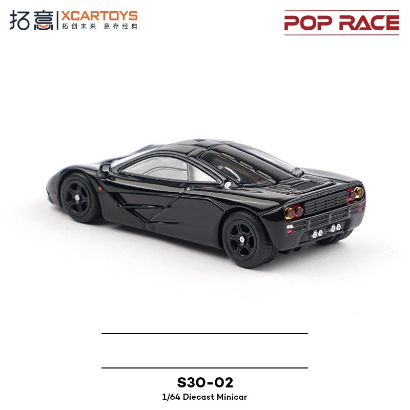 Xcartoys x POP RACE 1:64 F1 Jet Black Diecast Model Car