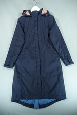 Seasalt Cornwall Regenmantel Damen 12 blau Parka Janelle gesteppt wasserdicht Kapuze