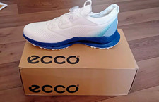 ECCO M Golf BIOM C5 BOA Leather Golf Trainers White/Blue EU 42 Uk 8-8.5