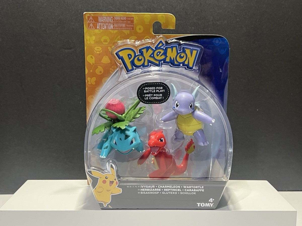 TOMY 2017 • Pokemon 3 Pack Action Figures • Ivysaur Charmeleon