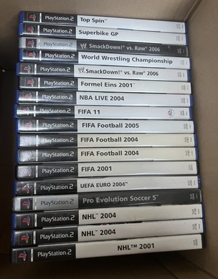 Sport Fifa NBA NHL Autorennen Sammlung 17 Stück    PlayStation 2 PS2