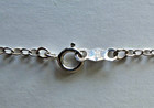 1.54 grams 14K Solid White Gold Rolo Chain - 18 inches - Hallmarked — photo 8