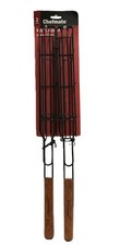 Chefmate Kabob Basket 2 Pack Rosewood Handles...