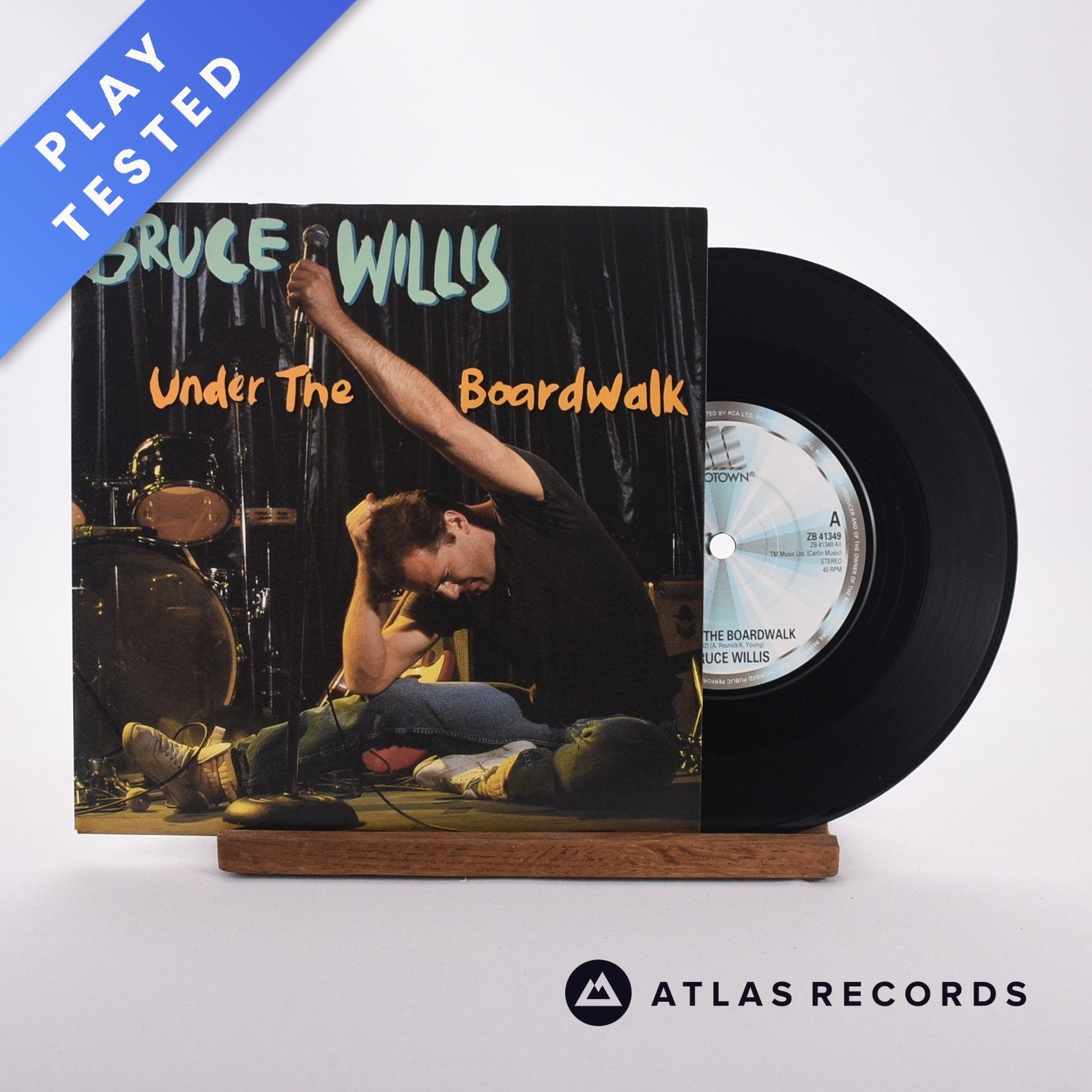 Bruce Willis - Under The Boardwalk - 7"" Vinyl Record - EX/EX