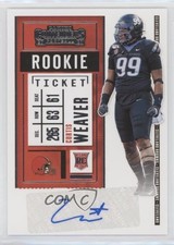 2020 Panini Contenders Rookie Ticket Curtis Weaver #198 Auto 0gi2