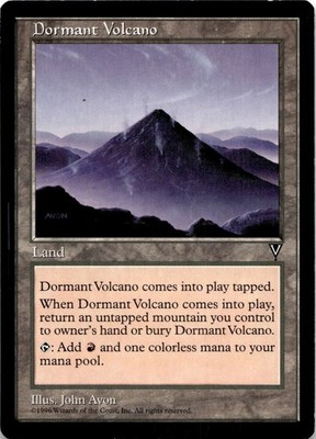 Dormant Volcano Uncommon Visions Magic: The Gathering Lightly Played