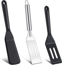 3 Pieces Small Spatula Thin Narrow Silicone Spatula Kitchen Cooking Nonstick