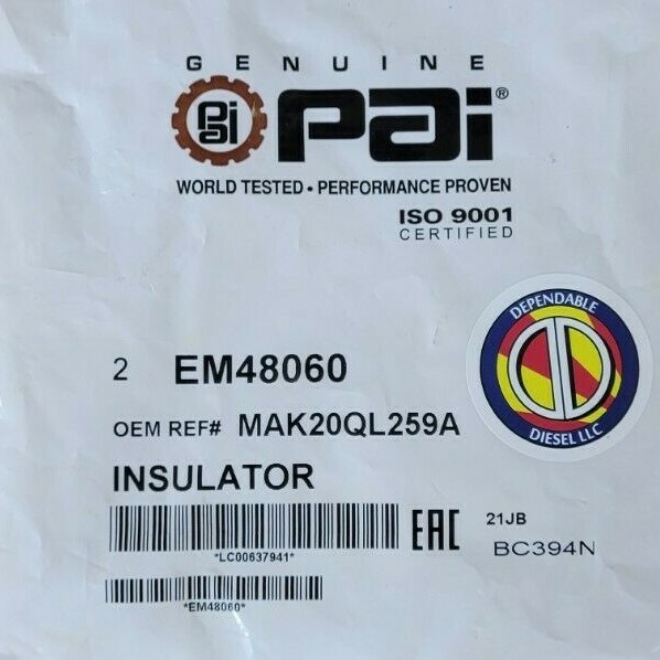 Radiator Insulator/Mount for Mack(Qty. 2) PAI # EM48060 Ref
