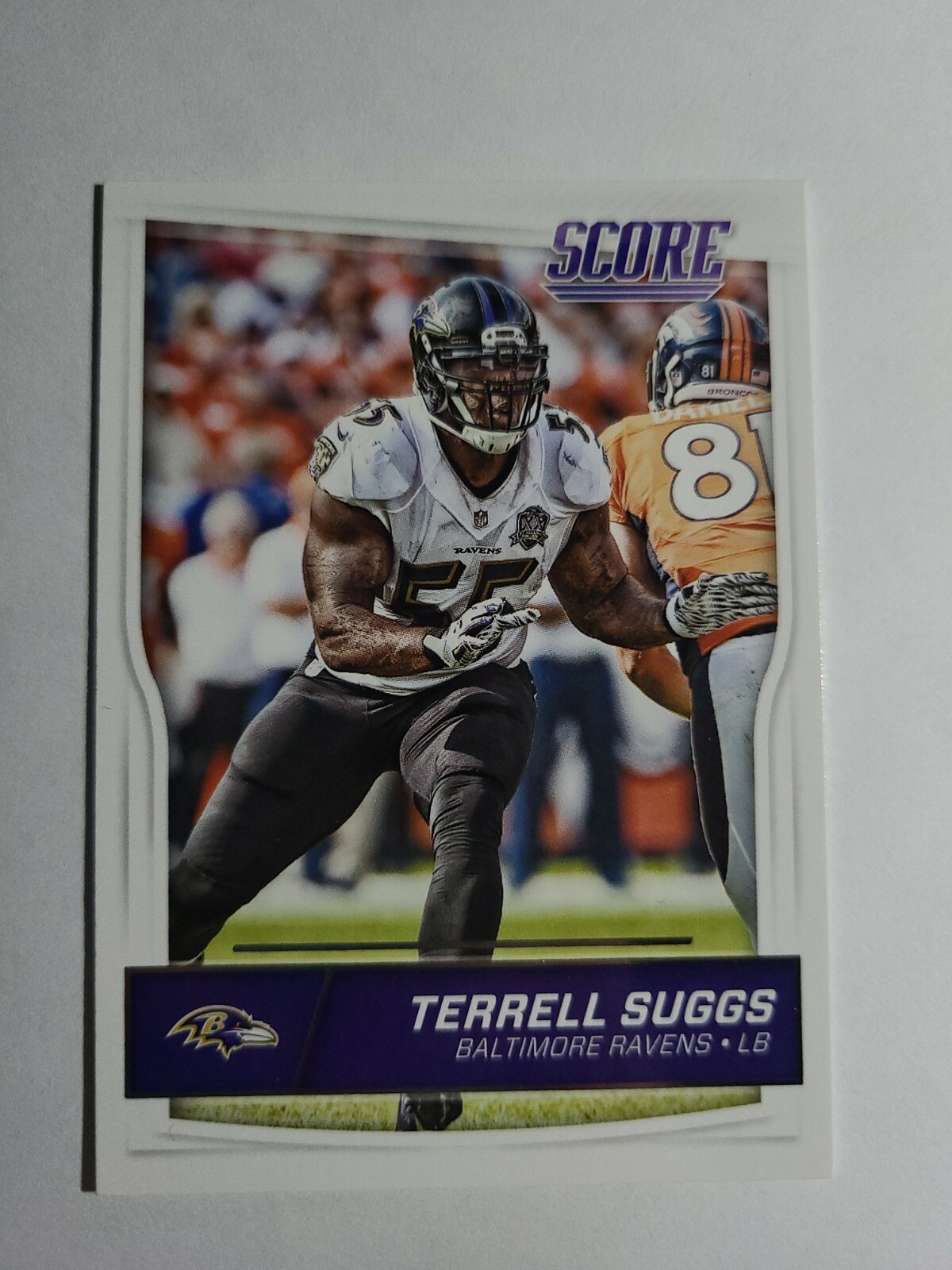 TERRELL SUGGS 2016 SCORE FOOTBALL CARD # 30 D4268