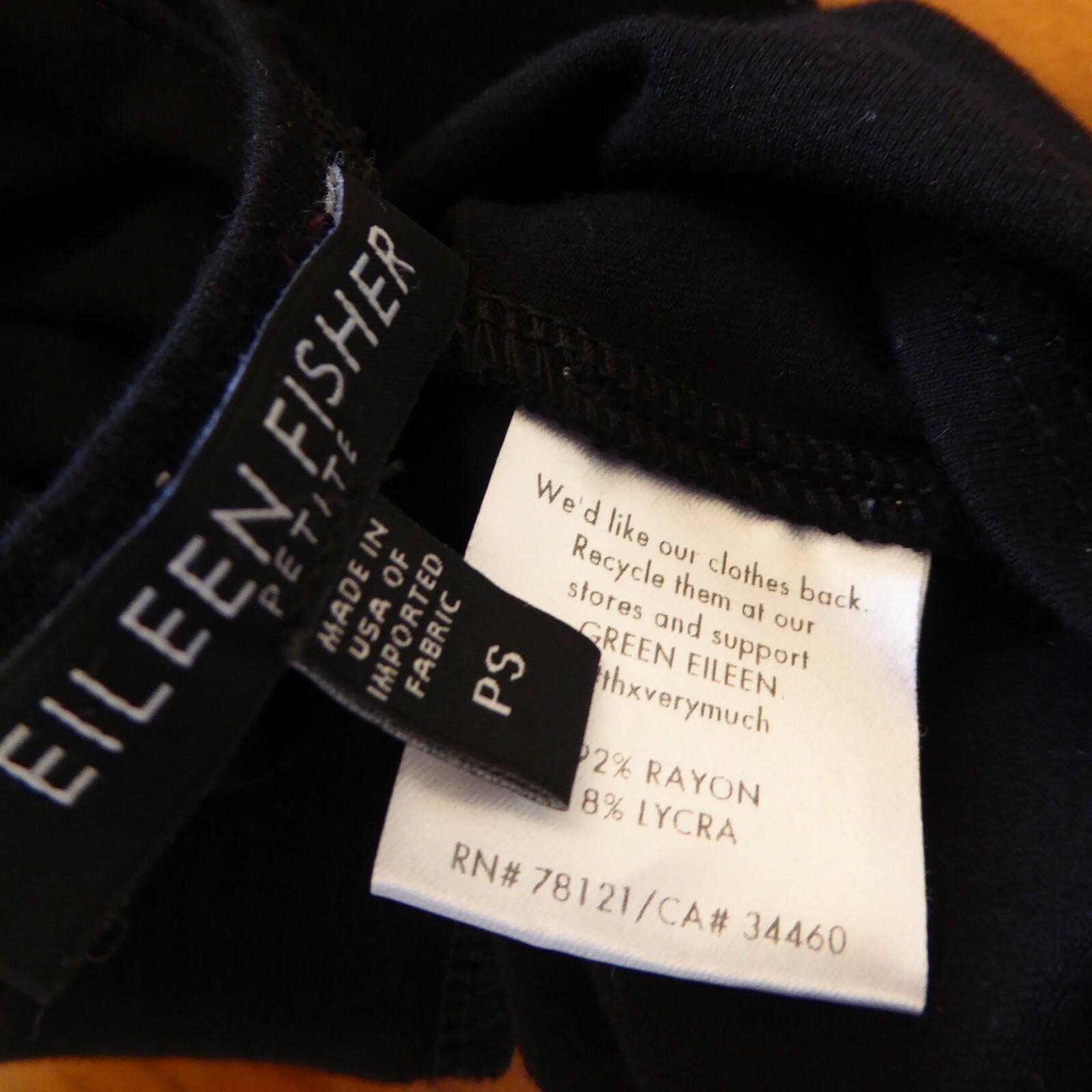 Eileen Fisher PS Black Basic Versatile Aline Tuni… - image 10