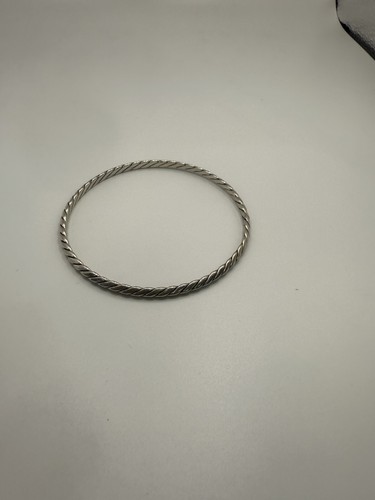 Sterling silver Tiffany&co Twist Slip On Bangle Bracelet - Picture 2 of 5