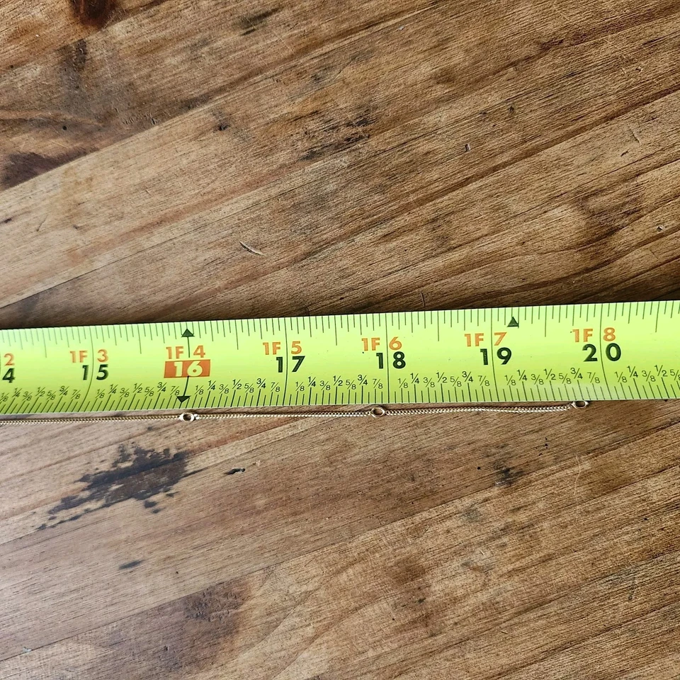 Colar de corrente de prata esterlina 14k Ralph Lauren 925 Itália RL ajustável - Imagem 4 de 4