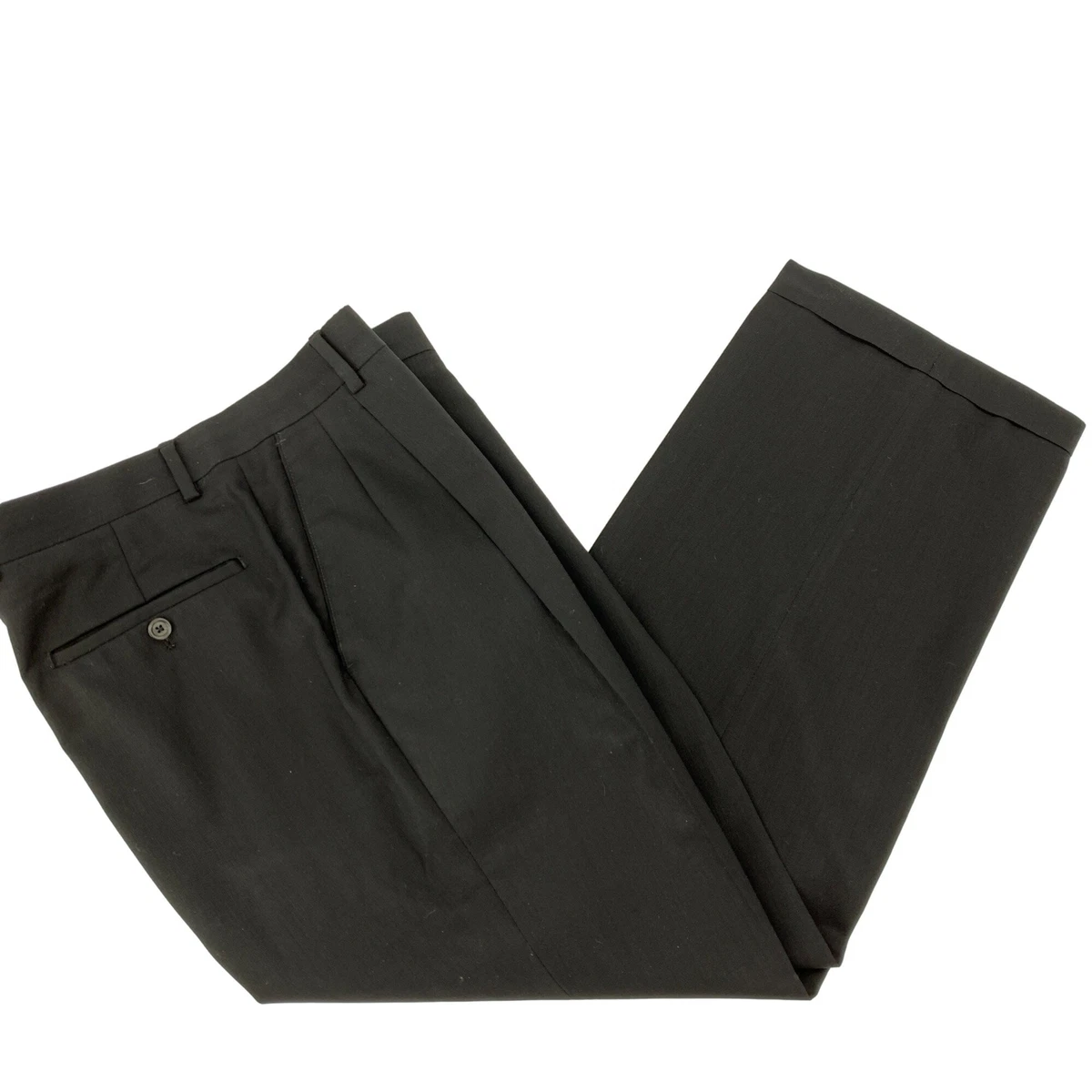 4-Bar cuffed wool pants