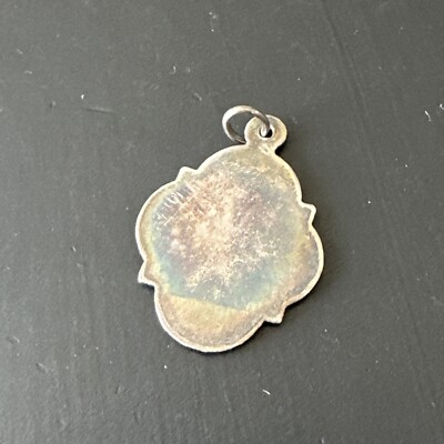Pendentif Ancien Croix Art Nouveau – Argent Massif 925 – Breloque Créateur